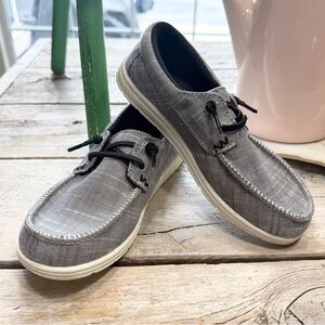 Cat and Jack Briar Slip-On Loafer Sneaker.  Charcoal Gray | Kid’s Sz-1 | Casual